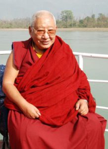 H.H. Kyabje Taklung Taetrul Ronpoche Oberhaupt der Nyingma Linie des Tibetischen Buddhismus